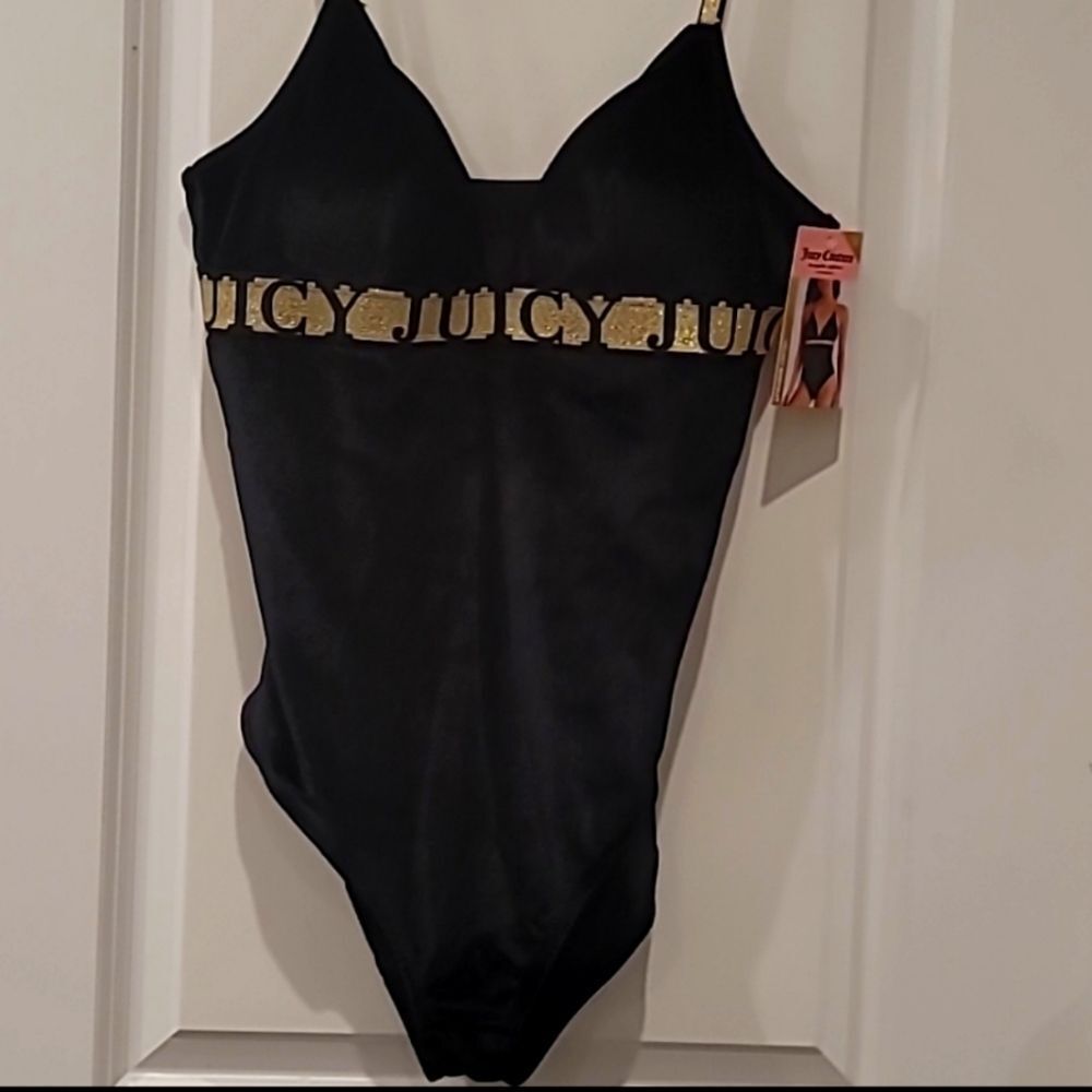 Juicy Couture Logo Velvet Bodysuit - Picture 4 of 5